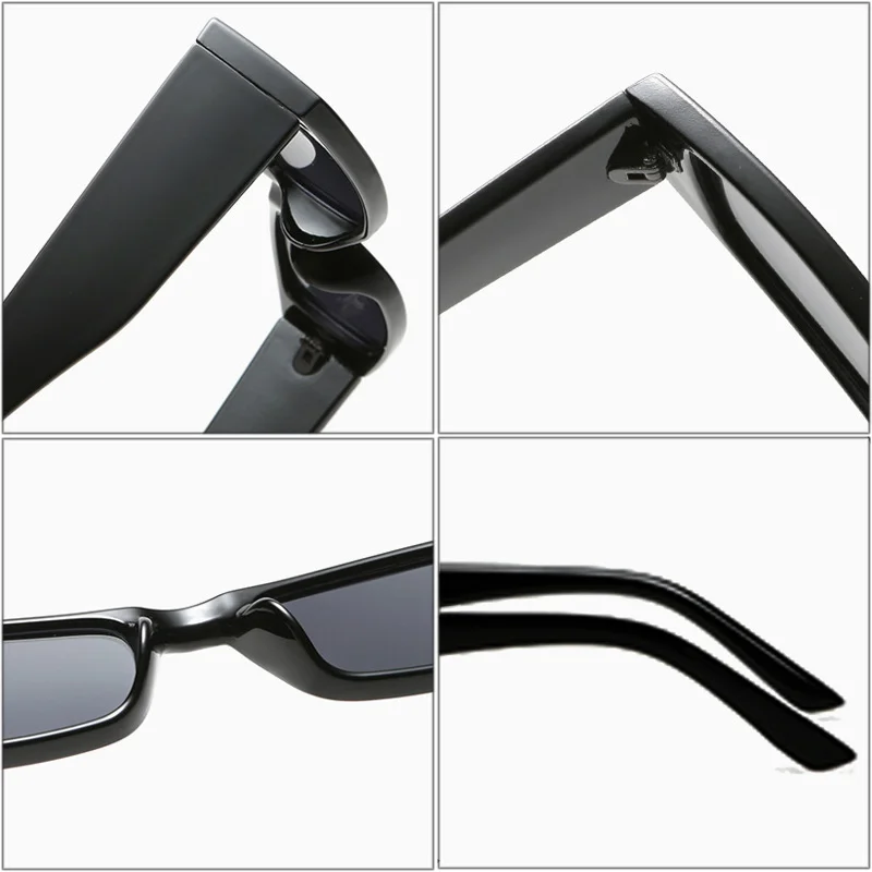 Lunettes de Soleil Rectangulaires noires | Utopia - 2