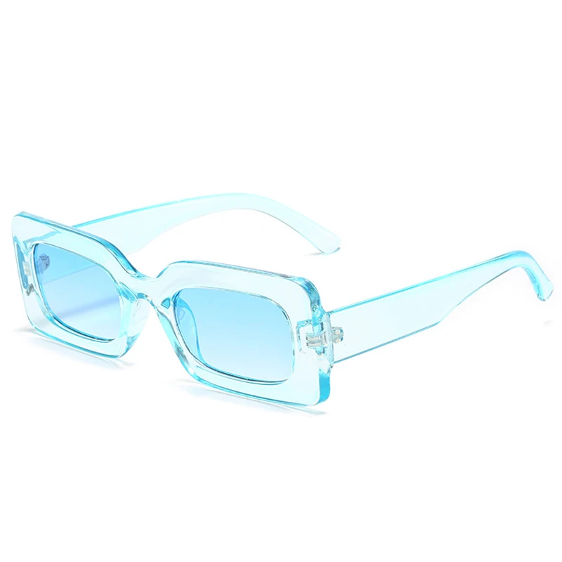 Lunettes de Soleil Rectangulaires Vintage bleues | Nordic