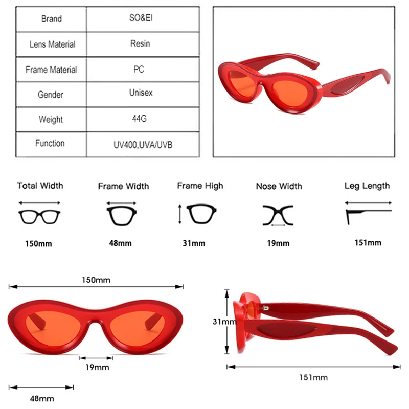 Lunettes de Soleil Ovales bicolores | Lancela - 1