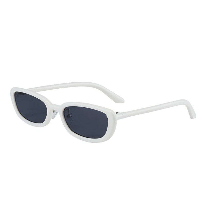 Lunettes de soleil rectangulaires blanches | Mena