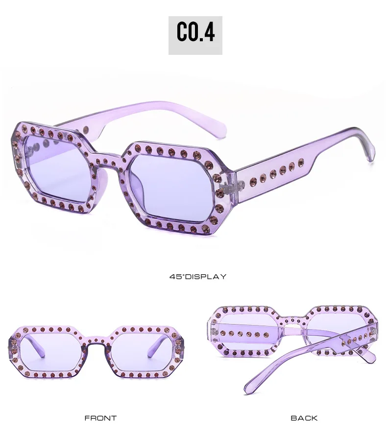 Lunettes de Soleil Polygonales violettes | Zefir - 2