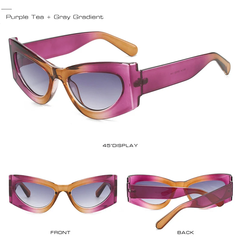 Lunettes de Soleil Oeil de Chat roses | Wezia - 2