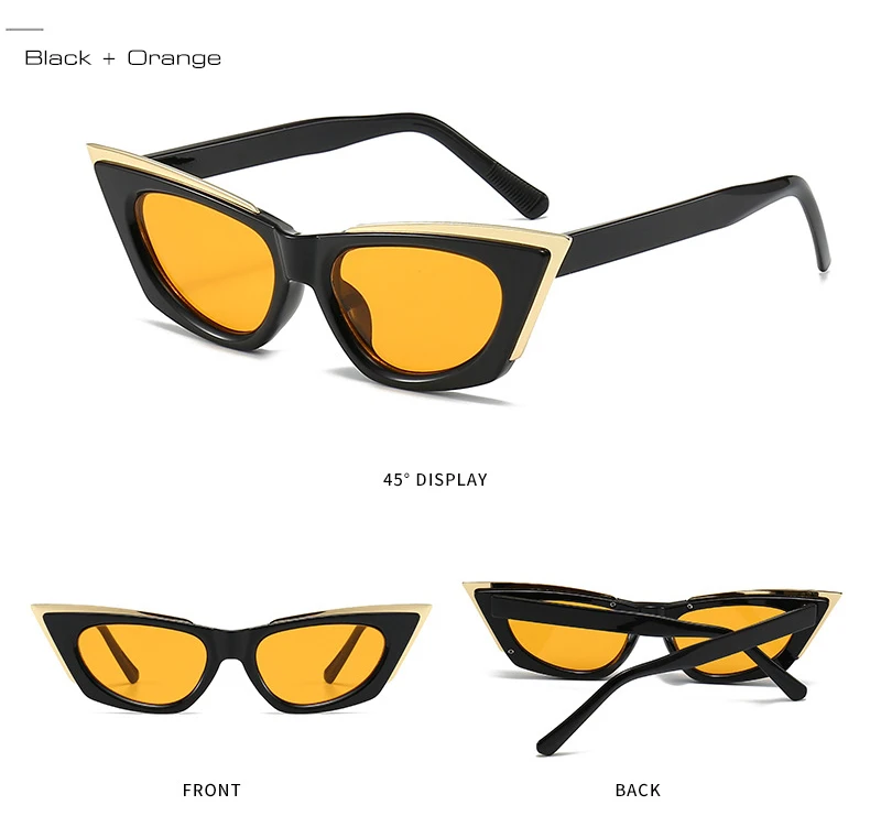 Lunettes de Soleil Oeil de Chat noires | Pinky - 2