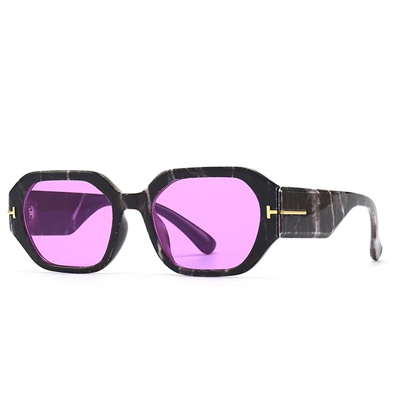 Lunettes de Soleil Polygonales violettes | Melty