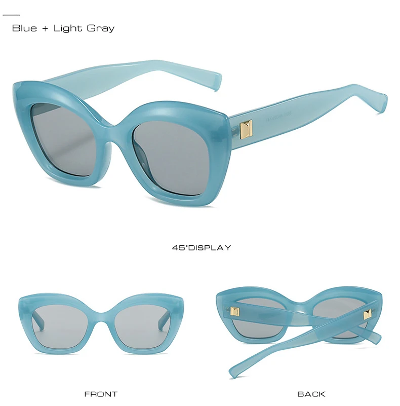 Lunettes de Soleil oeil de chat bleues | Blach - 2