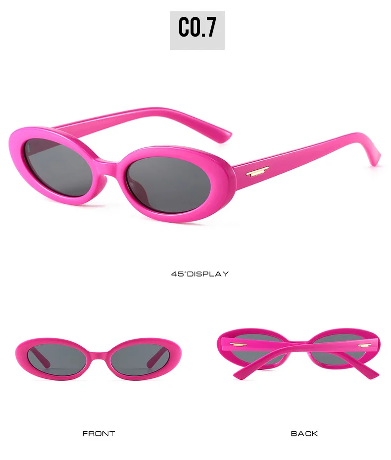 Lunettes de Soleil Ovales Rétro roses | Molly - 2