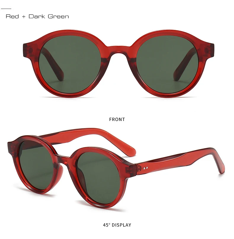 Lunettes de Soleil Rondes rouges | Retry - 2