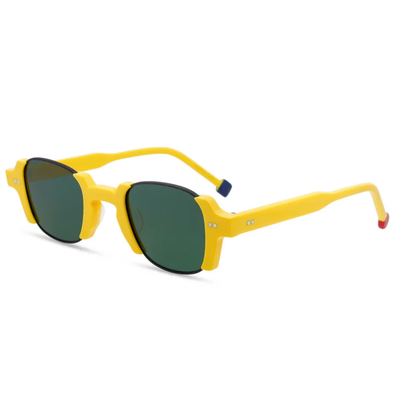 Lunettes de Soleil Demi-Cerclées jaune | Zerra