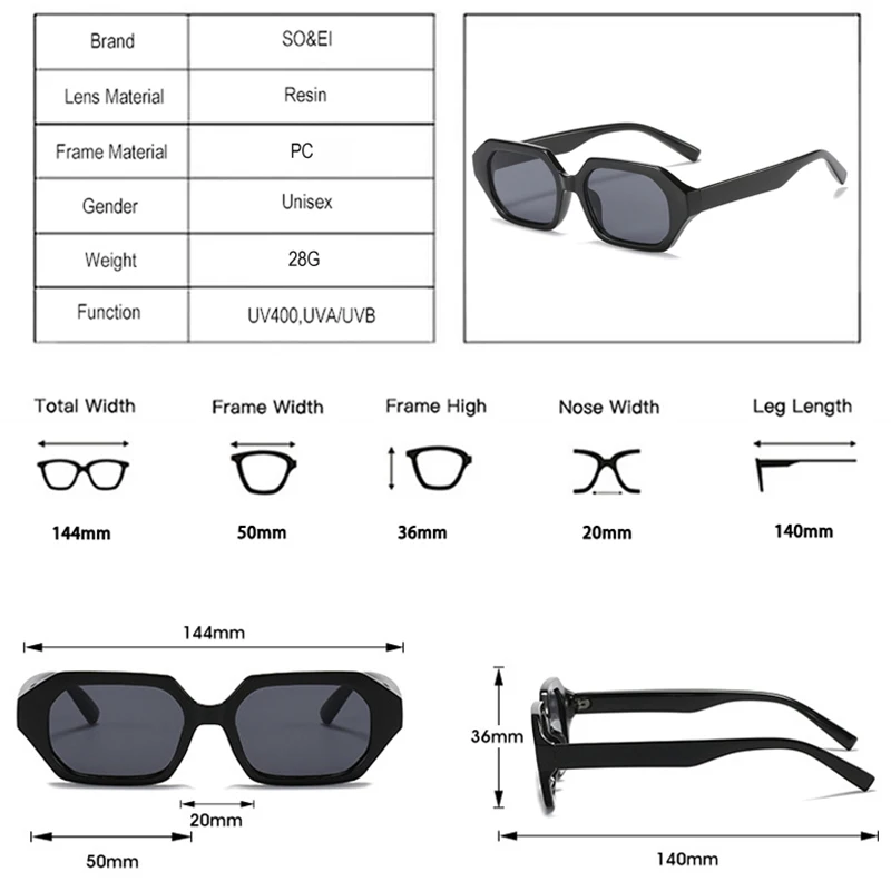 Lunettes de Soleil Polygonales et Carrées vertes | Minui - 1