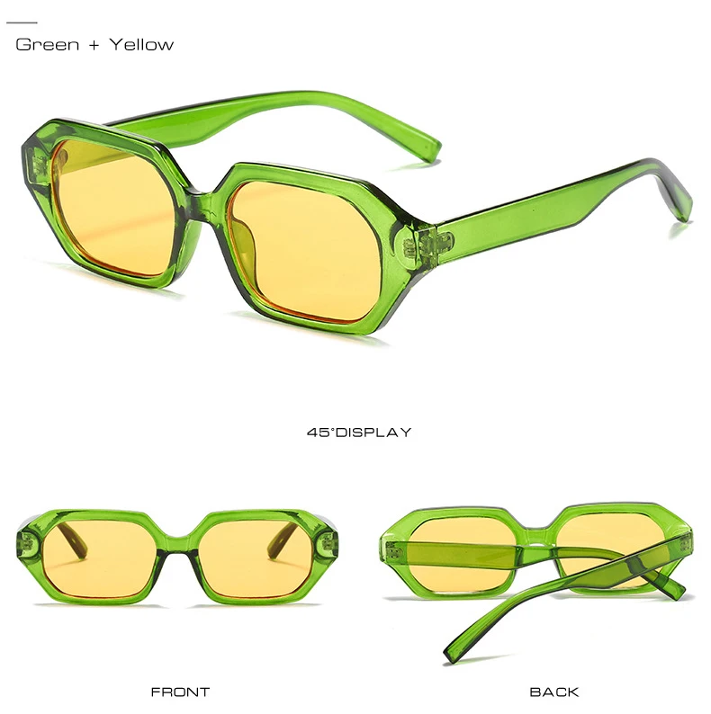 Lunettes de Soleil Polygonales et Carrées vertes | Minui - 2