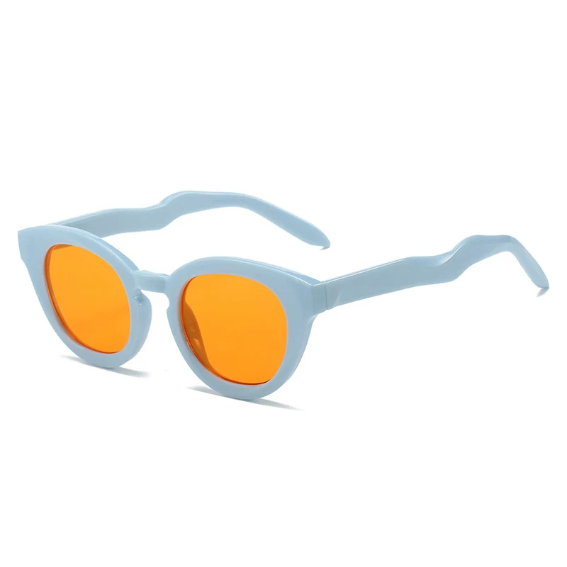 Lunettes de Soleil Ovales oranges et bleues | Martian