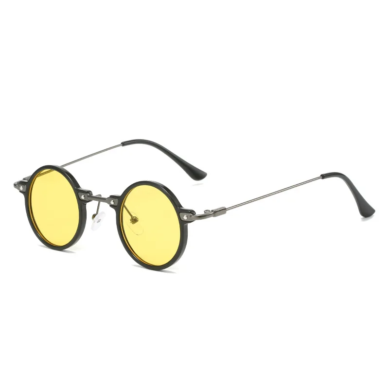 Lunettes de soleil rondes jaunes | Helga