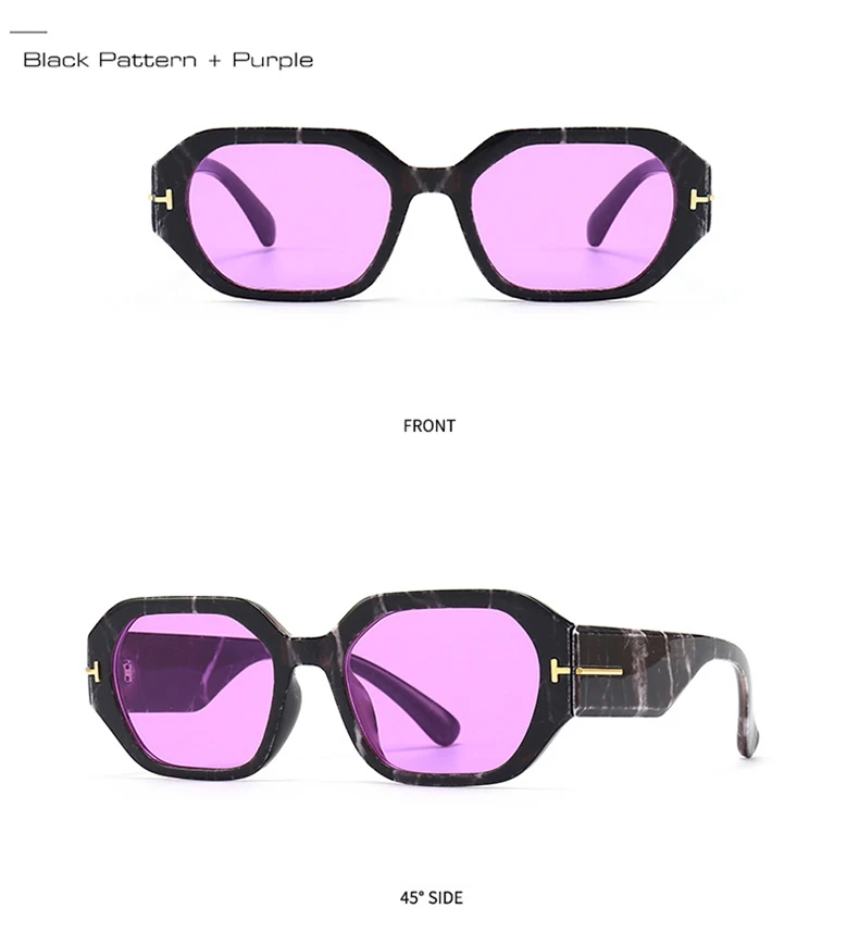 Lunettes de Soleil Polygonales violettes | Melty - 2