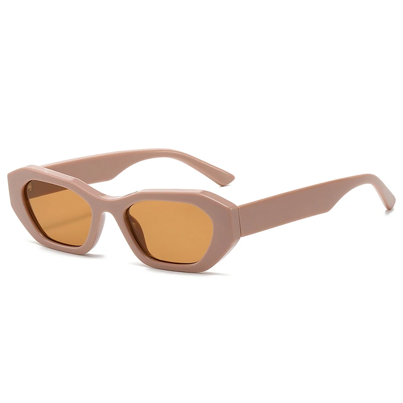 Lunettes de Soleil hexagonales beiges | Rezor