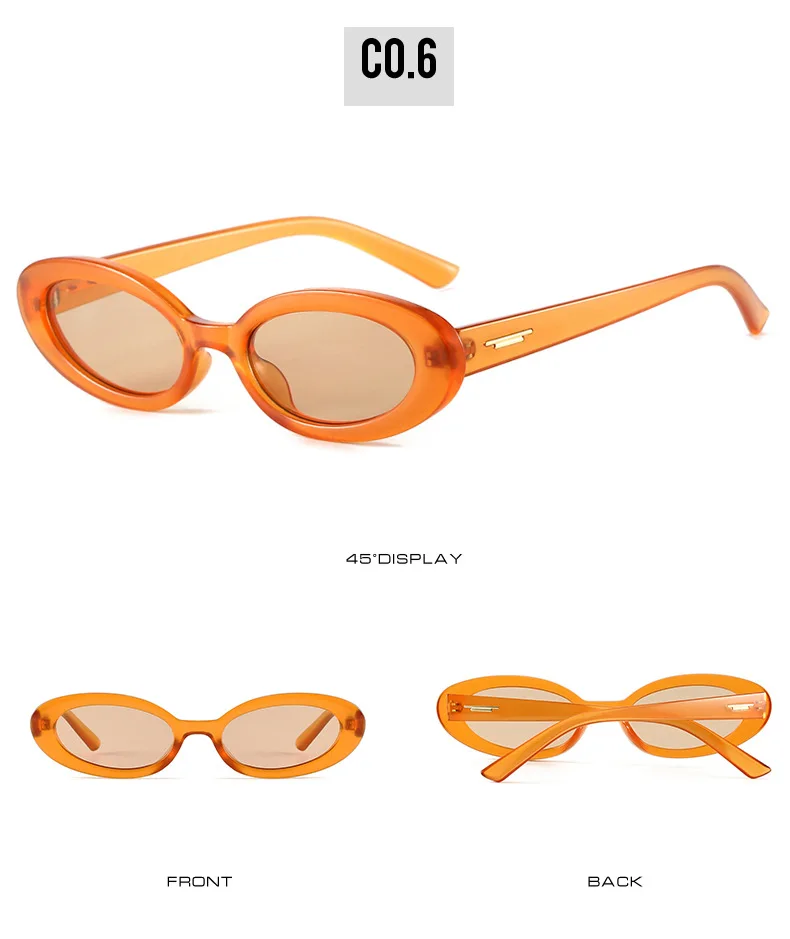 Lunettes de Soleil Ovales Rétro oranges | Molly - 2